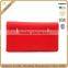 CW1172-001 Long Chain Hot Red Small Grain Cow Leather Cross Body Bag Women Clutch
