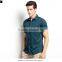 cheap price polyester fabric solid color button down collar shirt