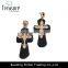 Fashion Jewelry Hot Selling Big Cross Black Sheet Golden Alloy Drop Earring