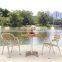 Outdoor dining alu wooden table ,coffee table