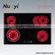 CE SAI Approval Vatti Sabaf Burners Built in Ceramic Gas Hob for Kitchen Used
