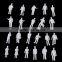 2015 new model, white plastic standing and sitting 1/150 figures