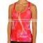 digital printing sublimation printing polyester gym tank top