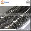 PVC plastic extruder machine bimetallic conical double screw barrel