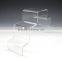 Three Step Acrylic Stairway Display Riser, shoe stands