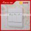 Famous brand BIHU White PC panel 3 gang 2 Way Wall Switch for home