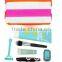 china factory design stripe female washing bag/toiletry bag with rainbow for summer