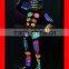 Programmed Full Color LED robot Costumes with Helmet gloves