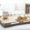 househole wood tray for bread / wood food tray