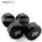 men using professional gym dumbbell