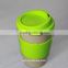 Eco-friendly Coffee mug ,coffee mug with silicon lid and handle