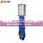 Ductile Iron Knife Gate Valve With Pneumatic Cylinder