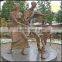 The outdoor garden decoration Figure Sculpture Park Square bronze sculpture