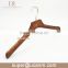 wholesale ashtree wooden hanger with anti-slip strip in the shoulder