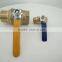 Superior materials lead free brass lockable ball valve External thread with price gas media