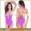 Women Sexy Thin Cozy Spandex Nylon Halter Slimming Swimsuit 5 Colors