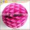 2015 hot products interior hanging decoration wave tissue paper honeycomb ball