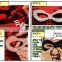 Harley Quinn Classic Costume Leather Eye Mask - MOST Authentic