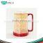 Nice looking and durable double wall glass tea cup/double wall cup
