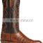 black brown cowgirl&cowboy genuine leather western caiman ultra belly boots wholesale