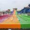2016 best price water park rainbow racing slide giant water slide for sale