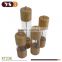 different size pepper grinder wooden glass