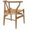 hans wegner solid wood design dining wishbone Y chair