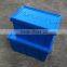 60L/62L Sale Plastic Turnover Boxes With Cover,Stackable Plastic Logistic Boxes,Plastic Box With Higed Lid