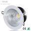 COB 2530 high brightness 30w led down light,CE/TUV-GS listed 3000K LED recessed downlight