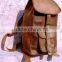 Real leather back pack bags/pure leather vintage ruck sack bags from india