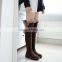 2016 sexy women ladies winter black suede over knee boots CP6893