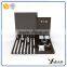 Luxury Brown glossy painted wooden watch display showcase for watch shop display