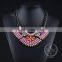 high quality vintage rhinestone chunky statement necklace tin alloy fashion women pendant necklace 6390089