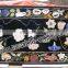 Black Italian Rectangle Inlay Marble Table Top, Marble Inlaid Table, Black Flowers Inlaid Table Top