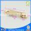 HS-094 metal zip custom zipper puller simple design with gold color