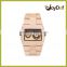 2016 Newest eco friendly maple wooden unisex watch with Japan calendar movement
