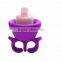 2016 Cute Flexible Silicone Wearable Nail Polish Bottle Holder Rack DIY Nails