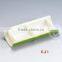 E-21 green plastic food tray with two dividers