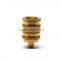 Factory directly sale cnc knurled brass inside thread machine parts