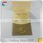 Custom printing golden hotstamping paper checking-in cards for hotels