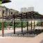 Free Standing with polycarbonate sheet roof aluminum double carport/garage