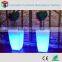 Rechargeable PE plastic illuminated light planter LED RGB flower pot