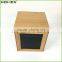 Bamboo Square Food Canister Coffee Canister w Chalkboard Homex BSCI/Factory