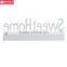 home furniture"Sweet Home" Design White Wood Wall Mounted shelf with 4 coat Hook entryway Organizer storager Rack wall shelf