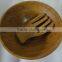 Good Selling Bamboo salad bowl with salad servers