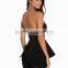 Off shoulder sleeveless flared top sexy jumpsuit