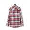 100% cotton men's yarn dyed flannel check/plaids shirt ,long sleeve flannel shirt
