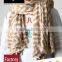 Cute Digital Printed Silk Scarf for Little Girls in Spring and Autumn