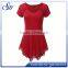Womens Short Sleeve Various Hem Tunic Elegant Top with Lace Sexy Top