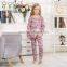 Europe Size Crimson Lake Flowers Slim Fit Pyjamas Mother Daughter Dress Clothes